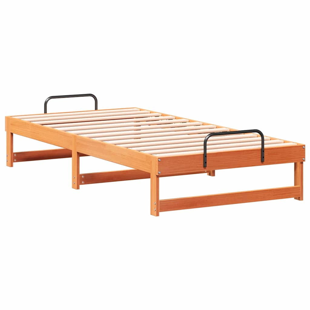 Sengestel Brun 90 x 190 cm Massiv fyrretræ