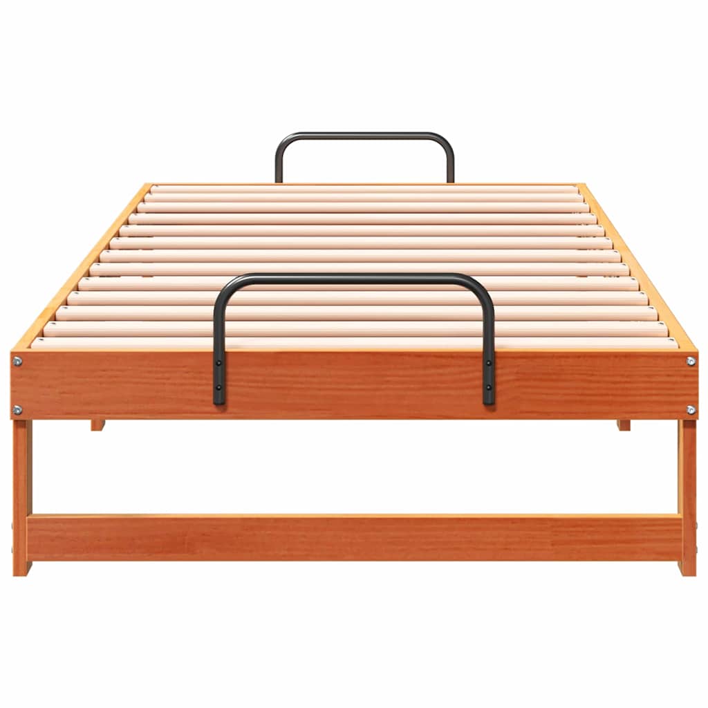 Sengestel Brun 90 x 190 cm Massiv fyrretræ