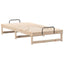 Sengestel Brun 75 x 190 cm Massiv fyrretræ