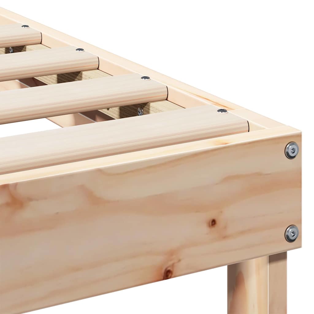 Sengestel Brun 80 x 210 cm Massiv fyrretræ