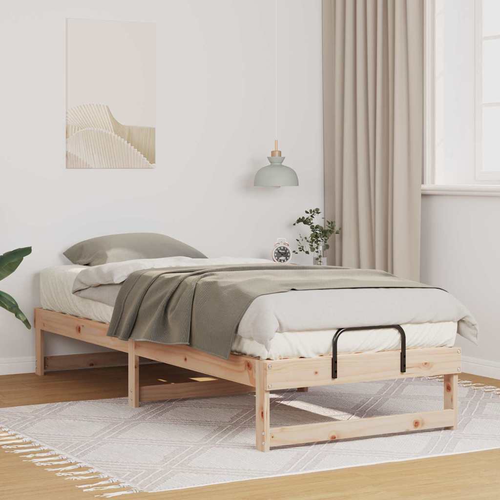 Sengestel Brun 80 x 210 cm Massiv fyrretræ