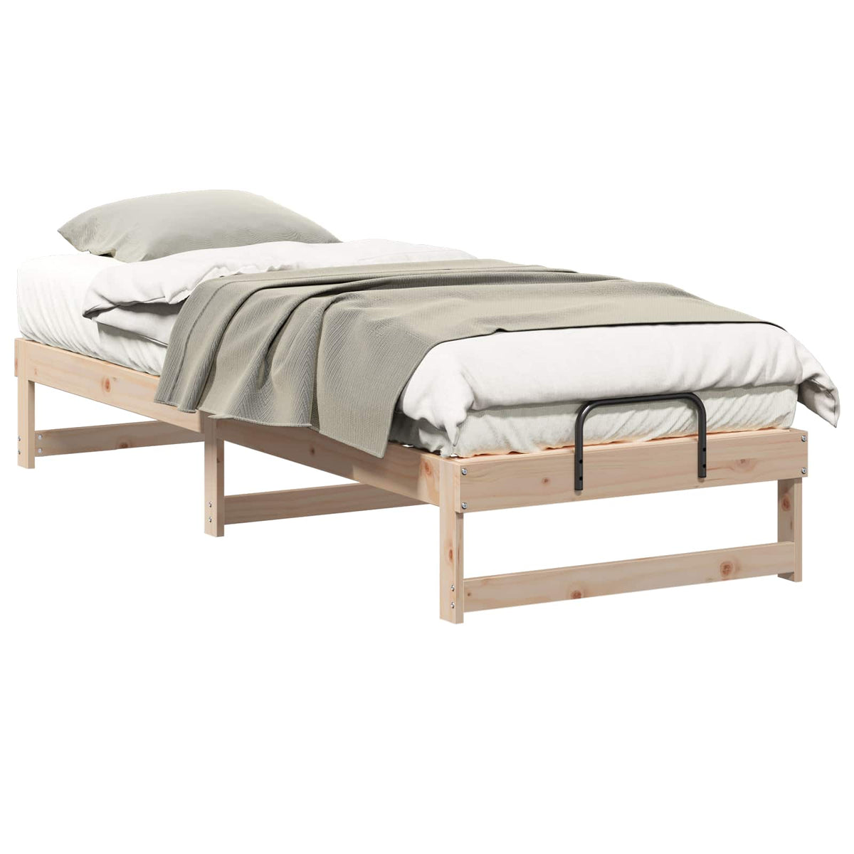 Sengestel Brun 80 x 210 cm Massiv fyrretræ