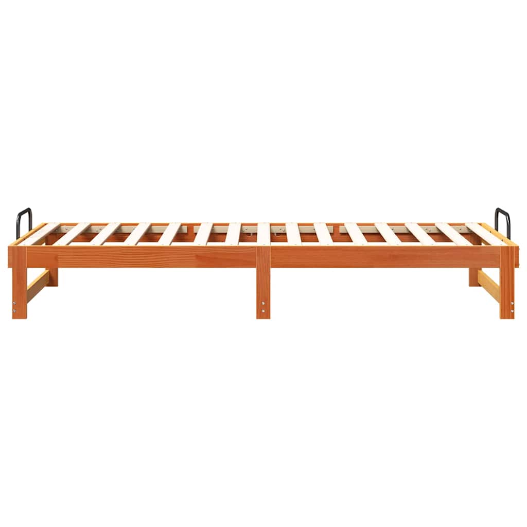 Sengestel Brun 80 x 210 cm Massiv fyrretræ