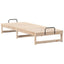 Sengestel Brun 90 x 210 cm Massiv fyrretræ