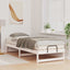 Sengestel Hvid 90 x 210 cm Massiv fyrretræ