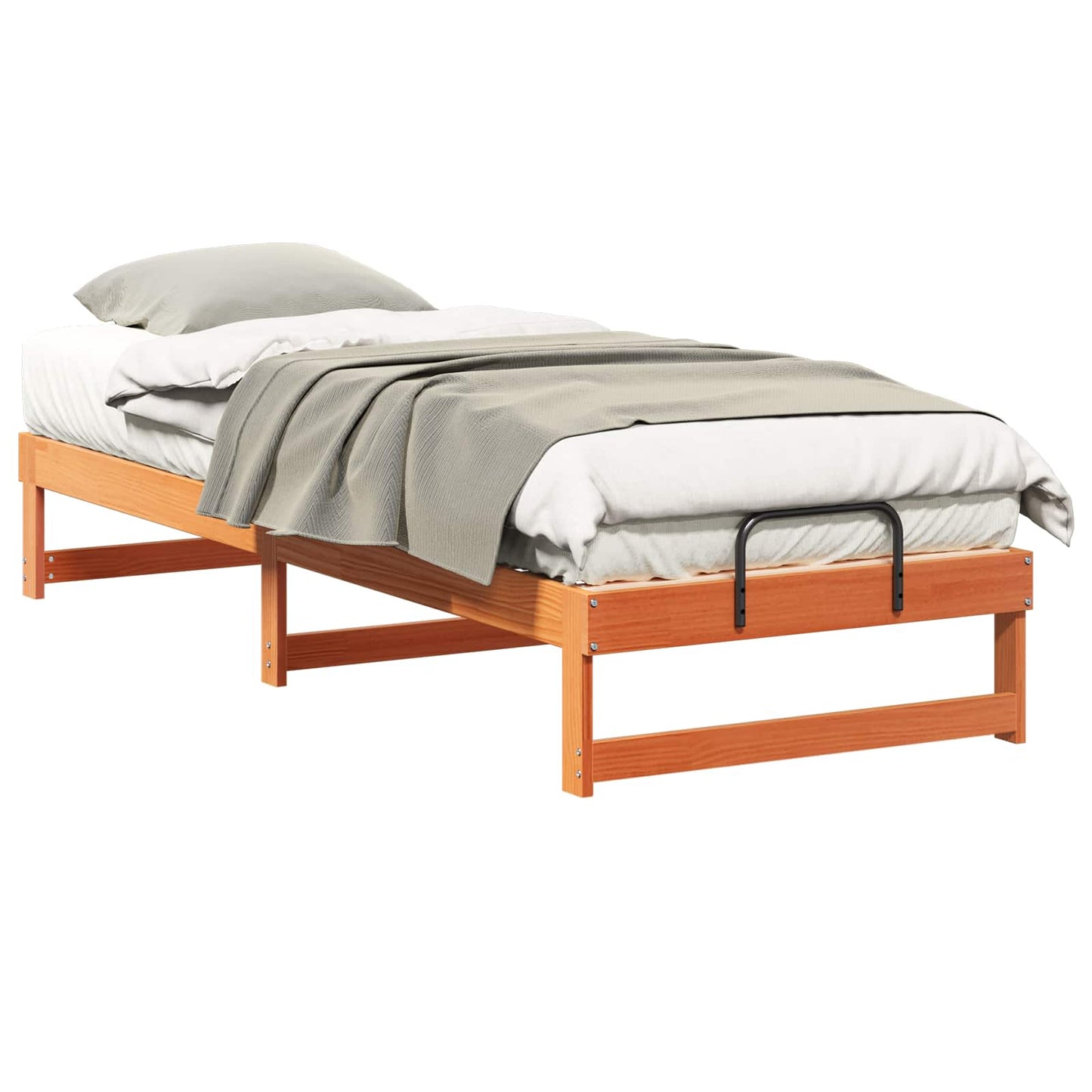 Sengestel Brun 90 x 210 cm Massiv fyrretræ
