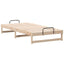 Sengestel Brun 100 x 210 cm Massiv fyrretræ