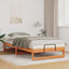 Sengestel Brun 100 x 210 cm Massiv fyrretræ