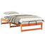 Sengestel Brun 100 x 210 cm Massiv fyrretræ