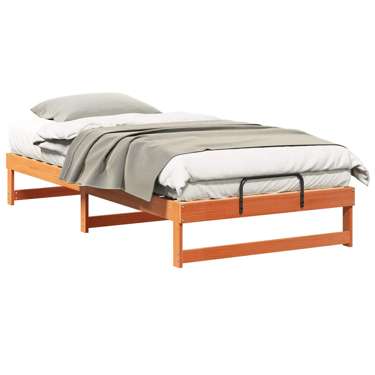 Sengestel Brun 100 x 210 cm Massiv fyrretræ