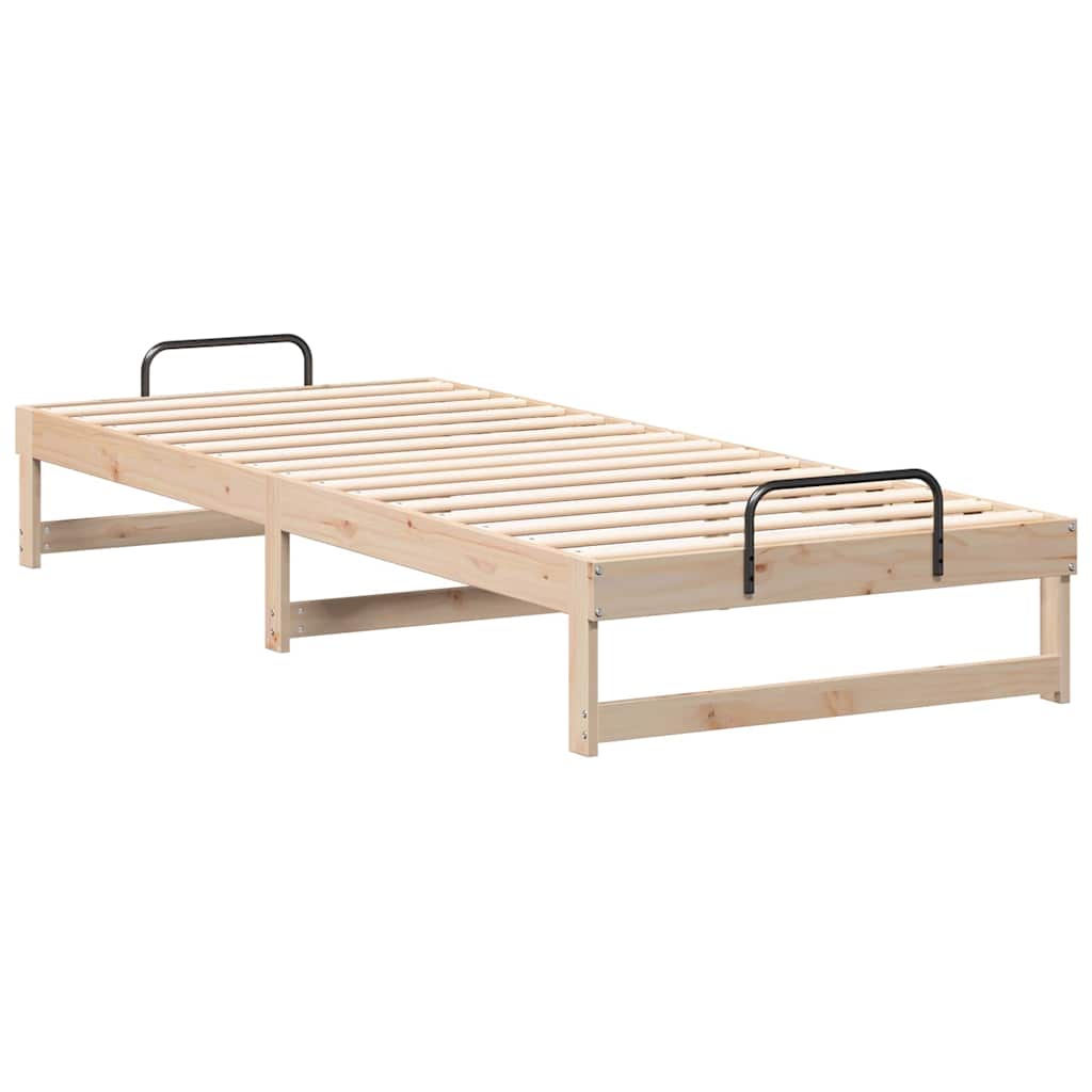 Sengestel Brun 80 x 220 cm Massiv fyrretræ
