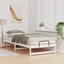 Sengestel Hvid 80 x 220 cm Massiv fyrretræ