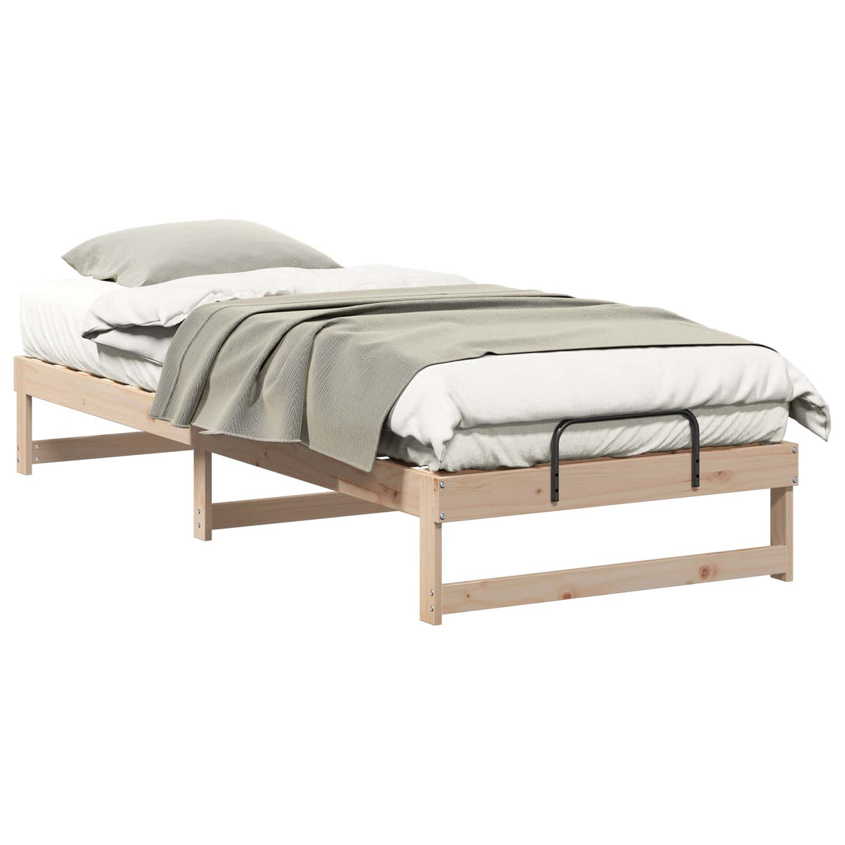 Sengestel Brun 90 x 220 cm Massiv fyrretræ