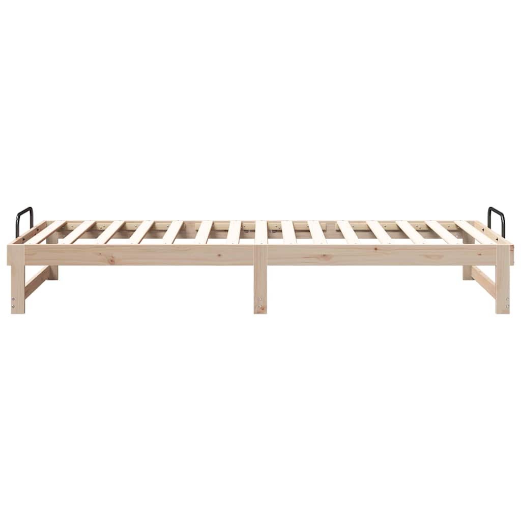Sengestel Brun 90 x 220 cm Massiv fyrretræ
