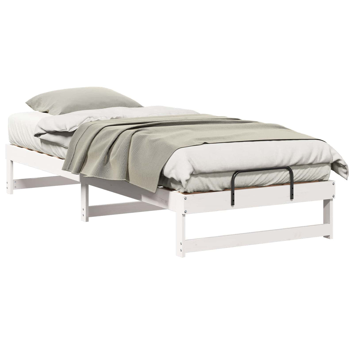 Sengestel Hvid 90 x 220 cm Massiv fyrretræ