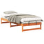 Sengestel Brun 90 x 220 cm Massiv fyrretræ