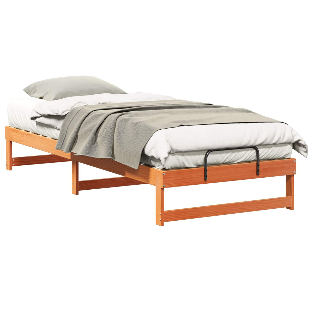 Sengestel Brun 100 x 220 cm Massiv fyrretræ