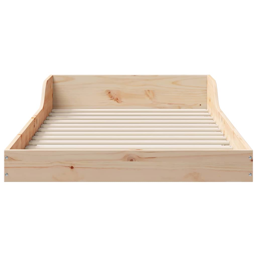 Sengestel Naturfarvet 100 x 200 cm Massiv fyrretræ