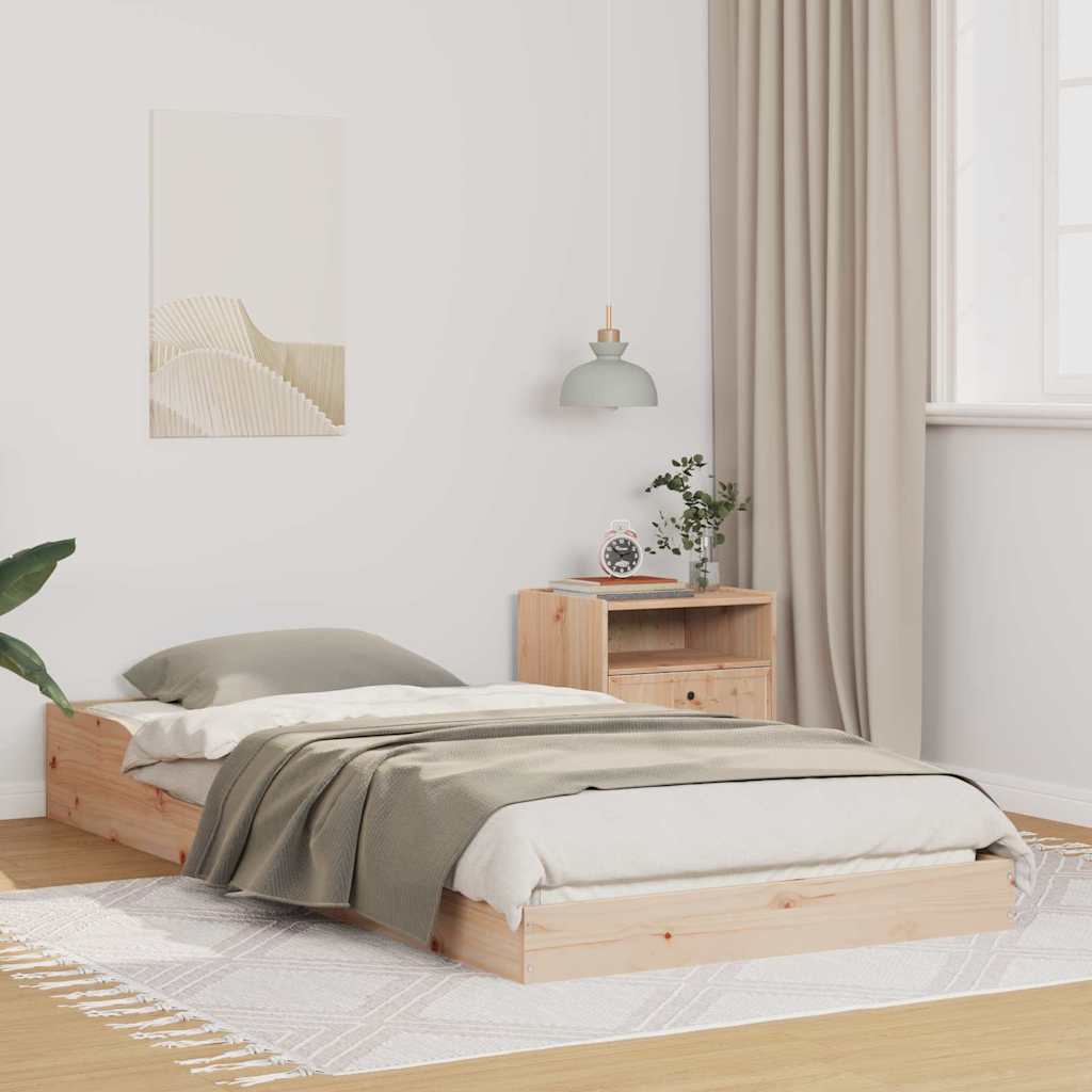 Sengestel Naturfarvet 80 x 210 cm Massiv fyrretræ