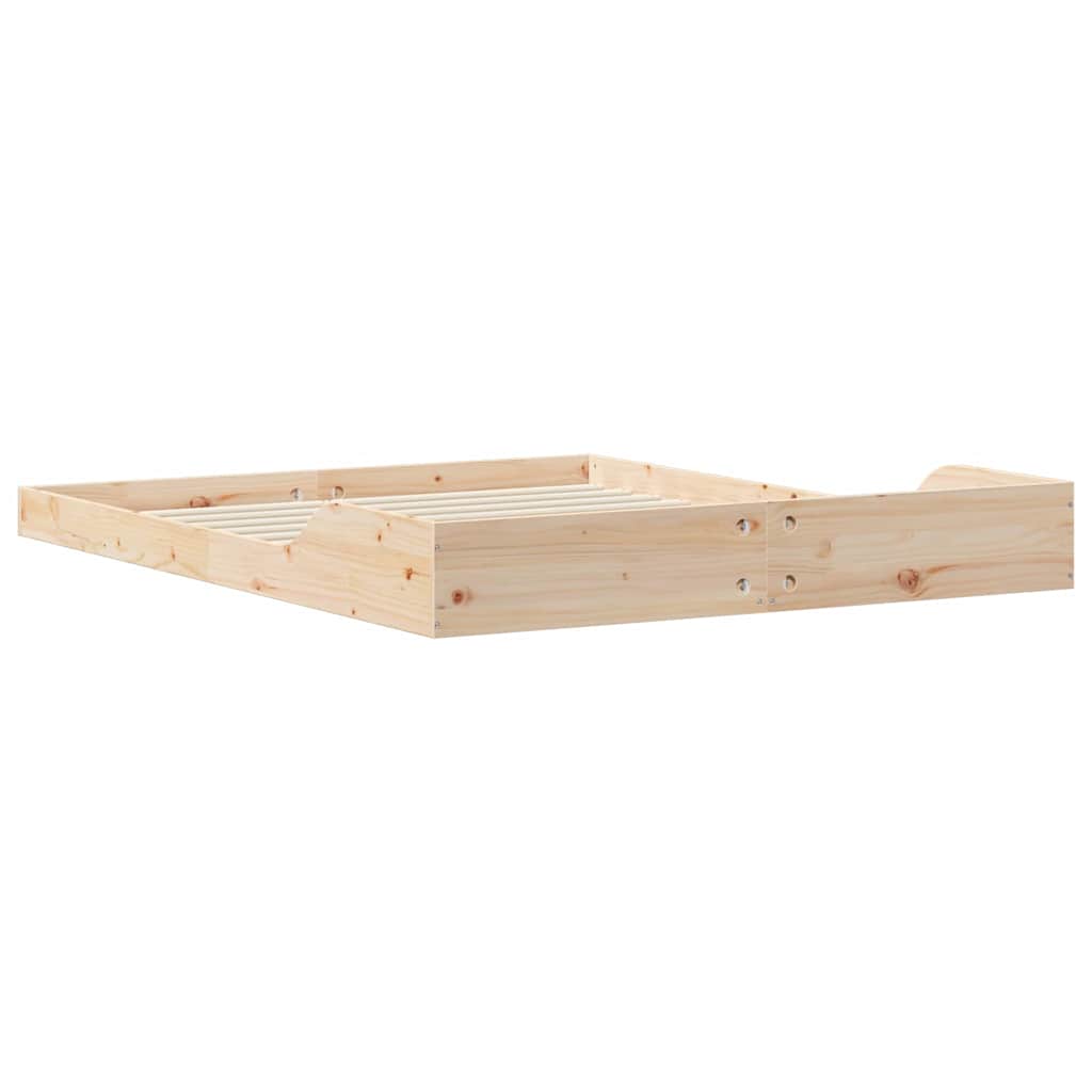 Sengestel Brun 160 x 210 cm Massiv fyrretræ