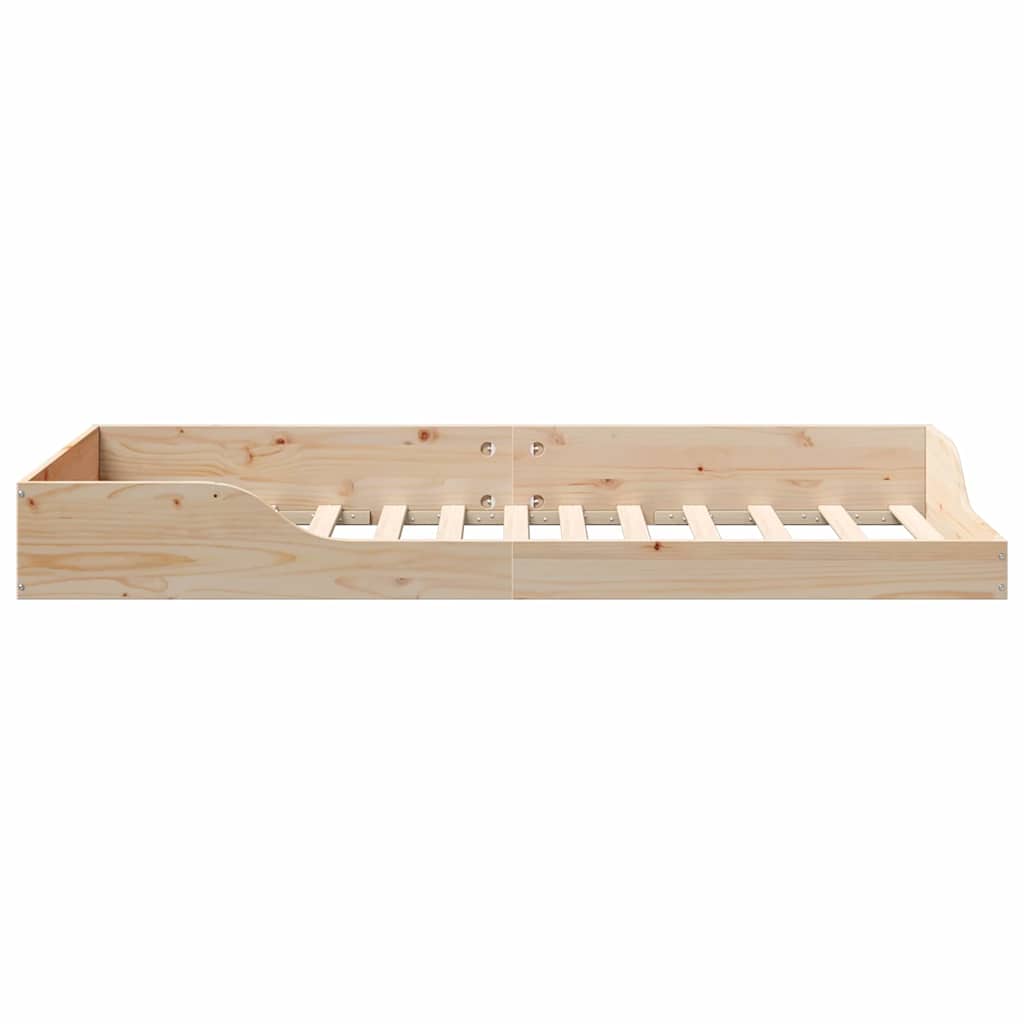 Sengestel Brun 100 x 200 cm Massiv fyrretræ
