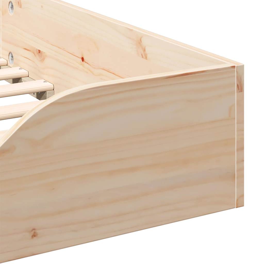 Sengestel Brun 80 x 200 cm Massiv fyrretræ