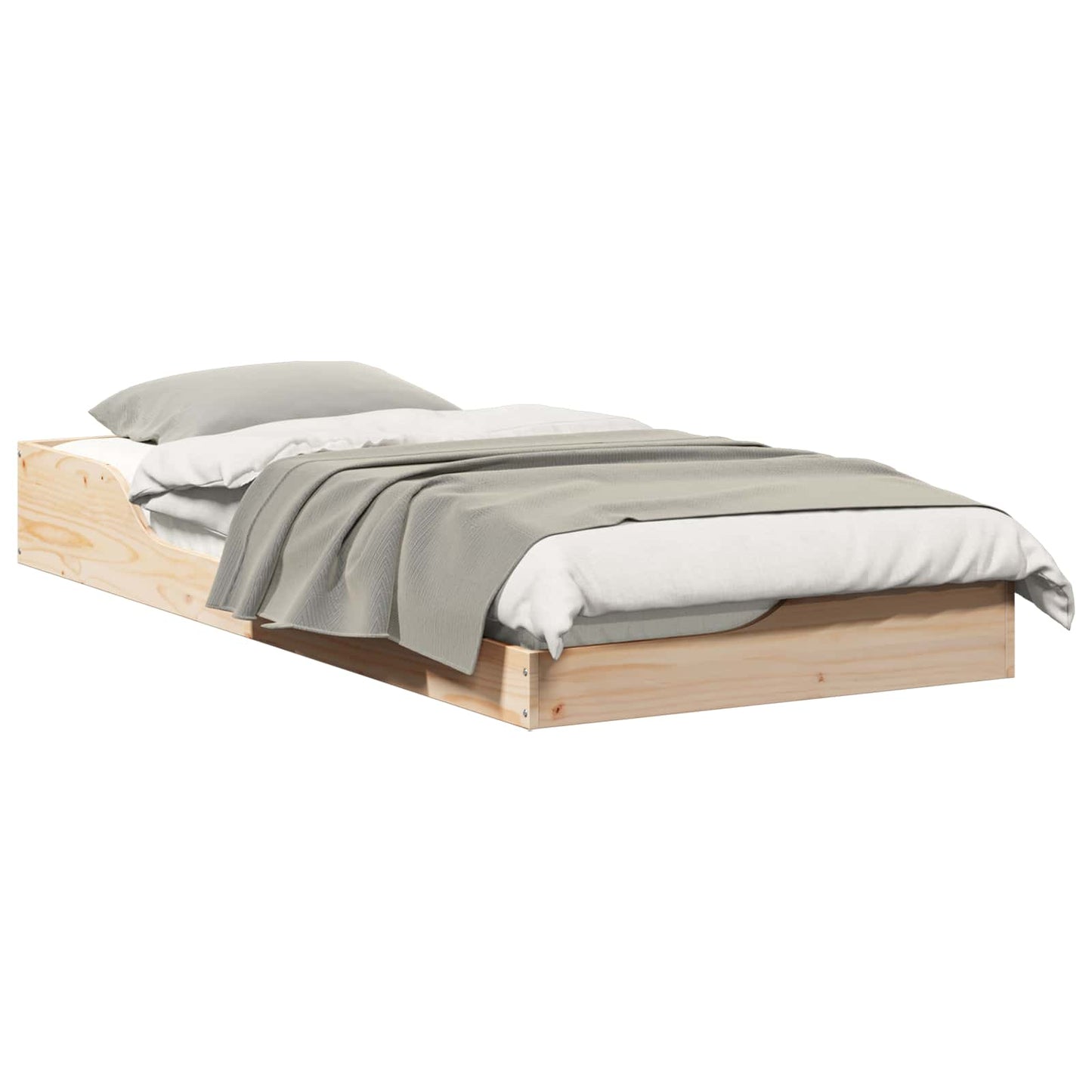 Sengestel Brun 80 x 200 cm Massiv fyrretræ