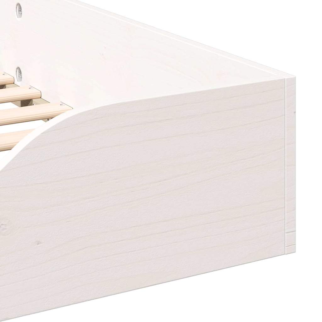 Sengestel Hvid 90 x 190 cm Massiv fyrretræ