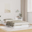 Sengestel Hvid 90 x 190 cm Massiv fyrretræ