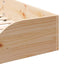 Sengestel Brun 75 x 190 cm Massiv fyrretræ