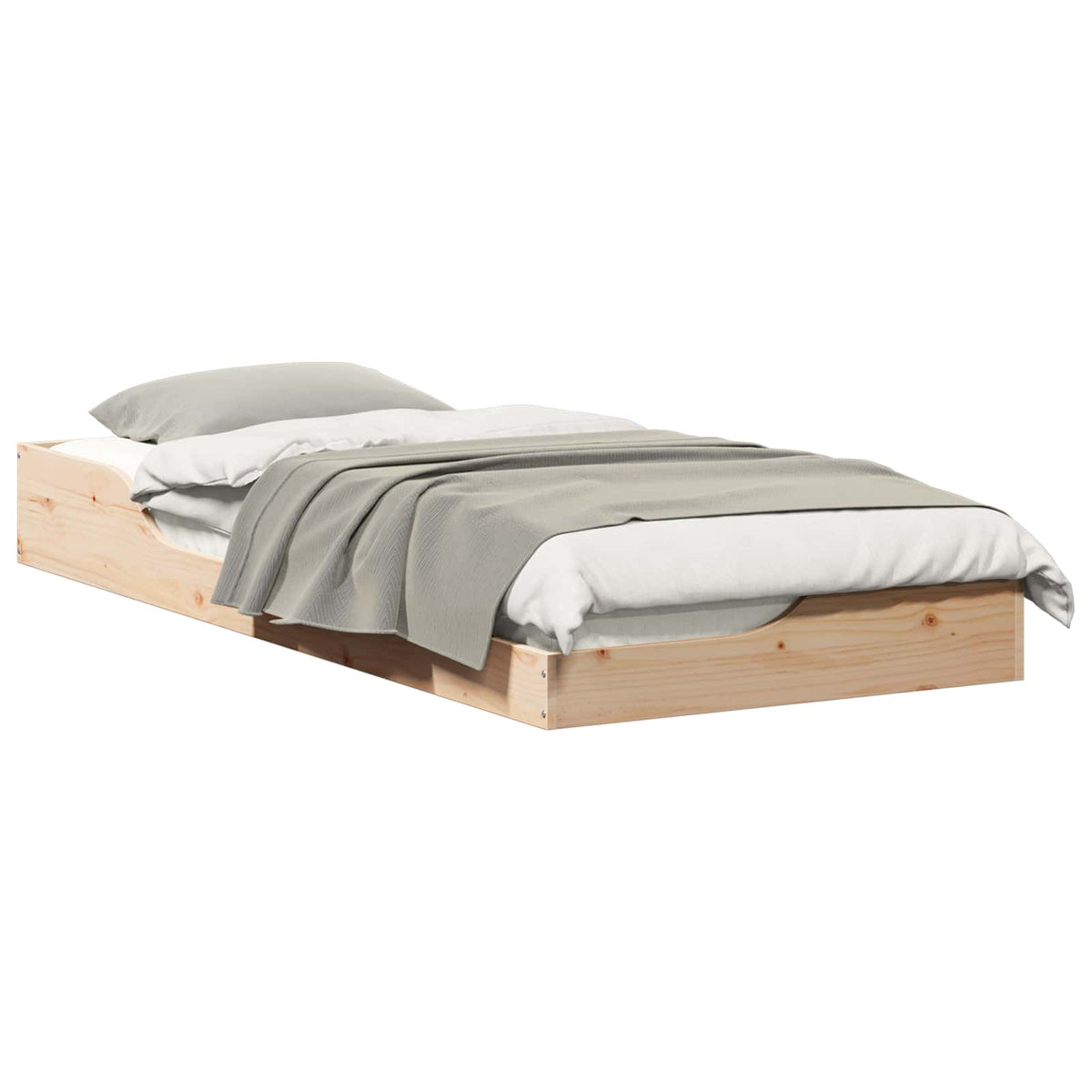Sengestel Brun 80 x 210 cm Massiv fyrretræ