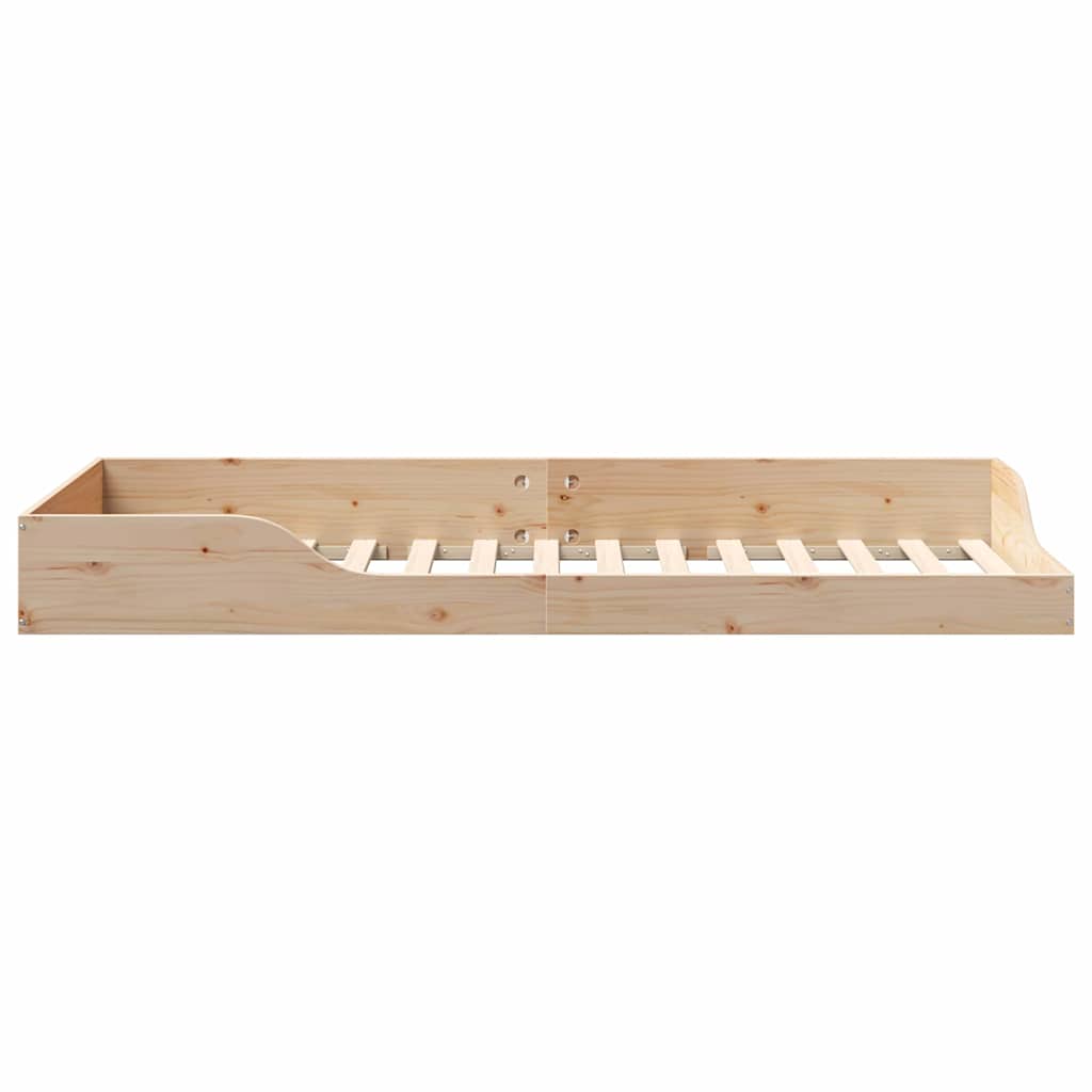 Sengestel Brun 90 x 210 cm Massiv fyrretræ