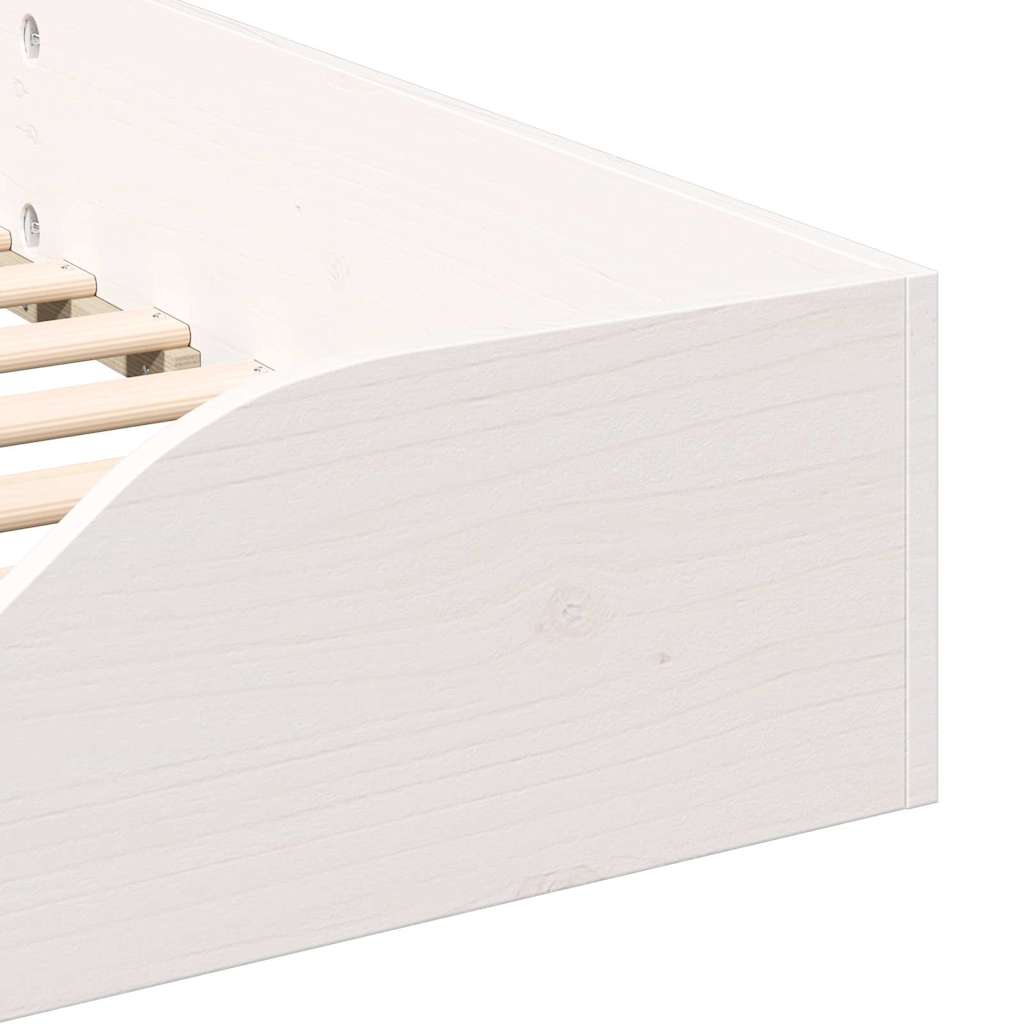 Sengestel Hvid 90 x 210 cm Massiv fyrretræ
