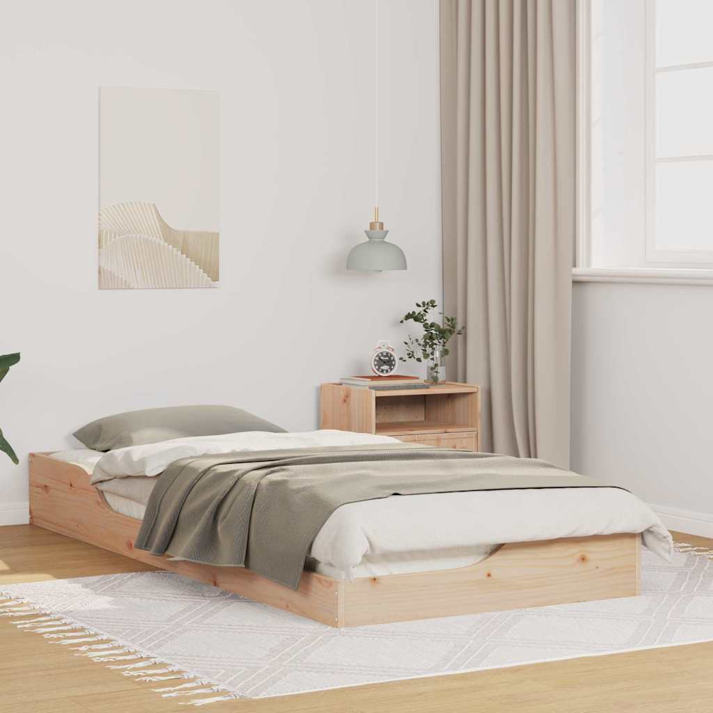 Sengestel Brun 100 x 210 cm Massiv fyrretræ