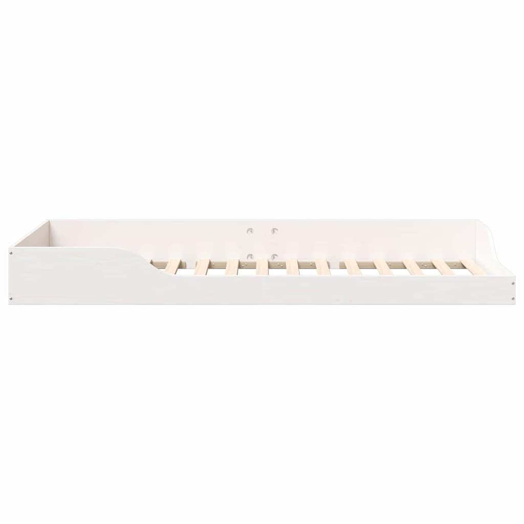 Sengestel Hvid 100 x 210 cm Massiv fyrretræ