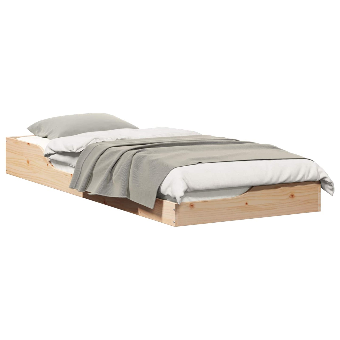 Sengestel Brun 80 x 220 cm Massiv fyrretræ