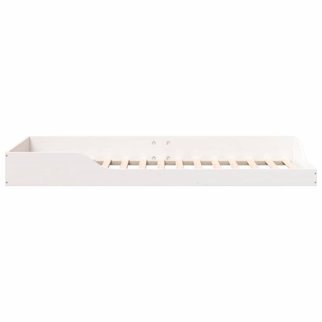 Sengestel Hvid 80 x 220 cm Massiv fyrretræ