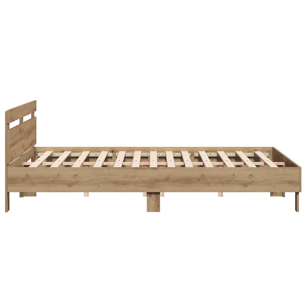 Sengestel Artisan Egetræ 203 x 185 x 70 cm Konstrueret træ