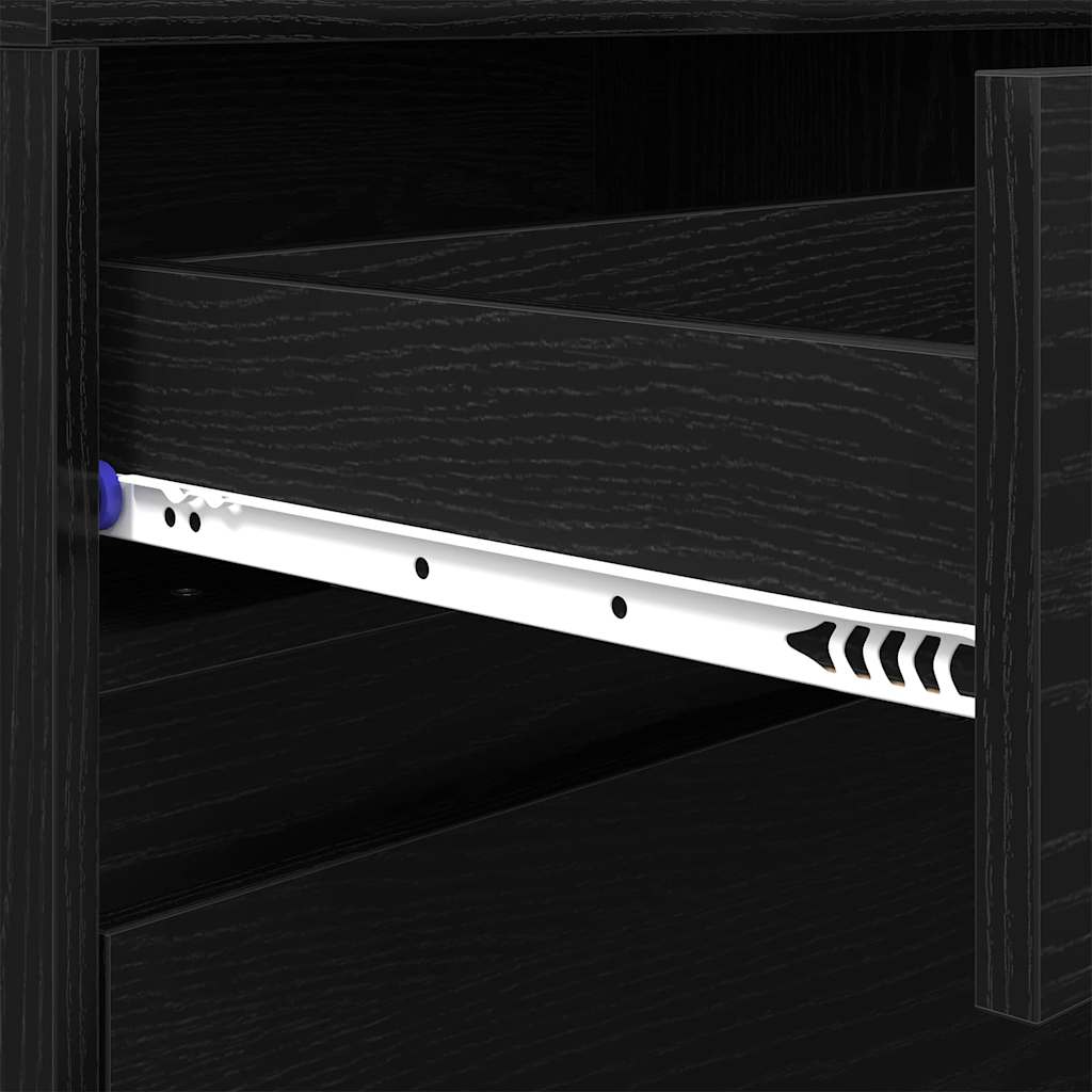 TV Enheder 180 x 34 x 50 cm Sort eg Konstrueret træ