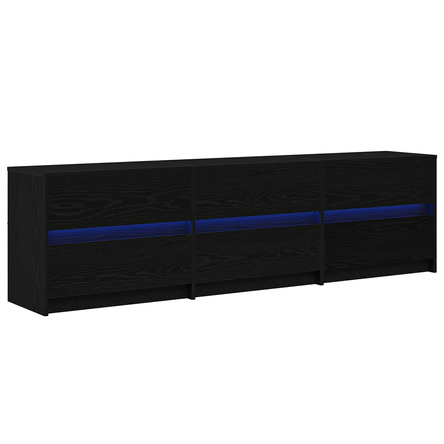 TV Enheder 180 x 34 x 50 cm Sort eg Konstrueret træ