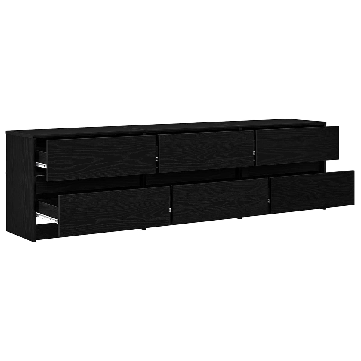 TV Enheder 180 x 34 x 50 cm Sort eg Konstrueret træ
