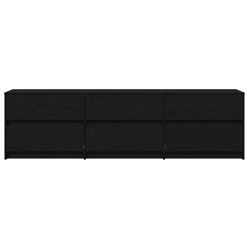 TV Enheder 180 x 34 x 50 cm Sort eg Konstrueret træ