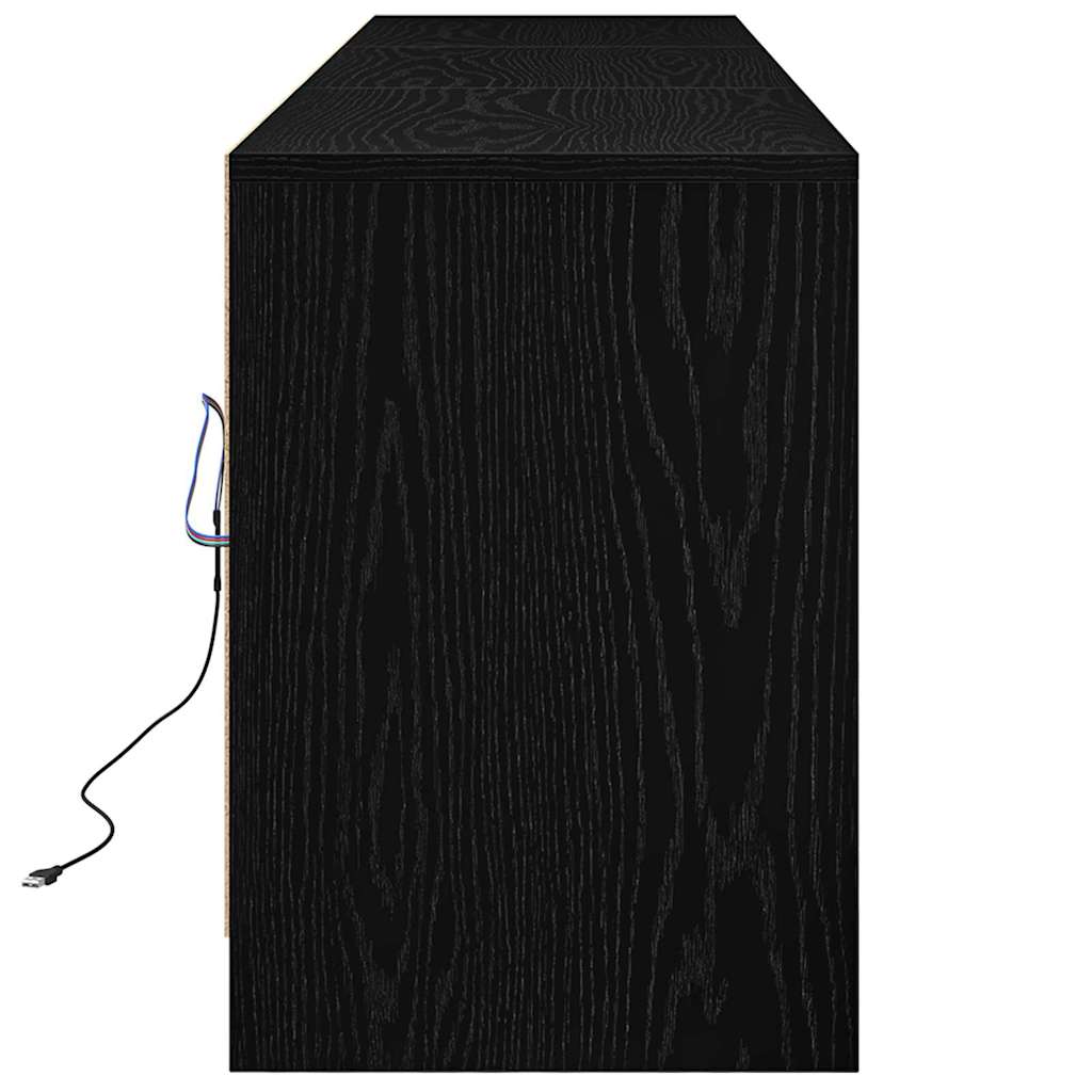 TV Enheder 180 x 34 x 50 cm Sort eg Konstrueret træ