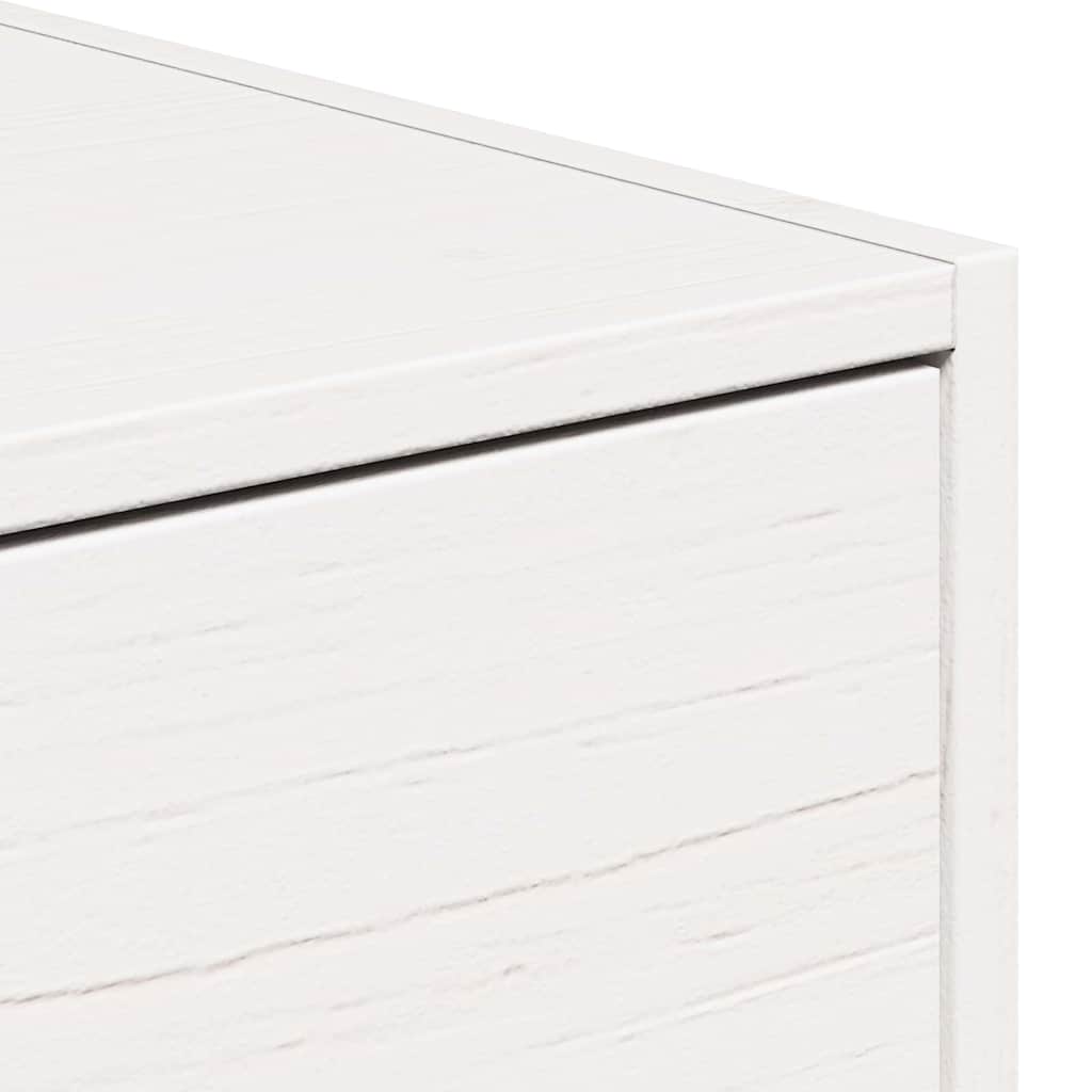 Sengebord 2 stk. Hvid 50 x 32,5 x 24 cm Massivt fyrretræ
