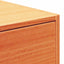 Sengebord Voks brun 50 x 32,5 x 24 cm Massivt fyrretræ
