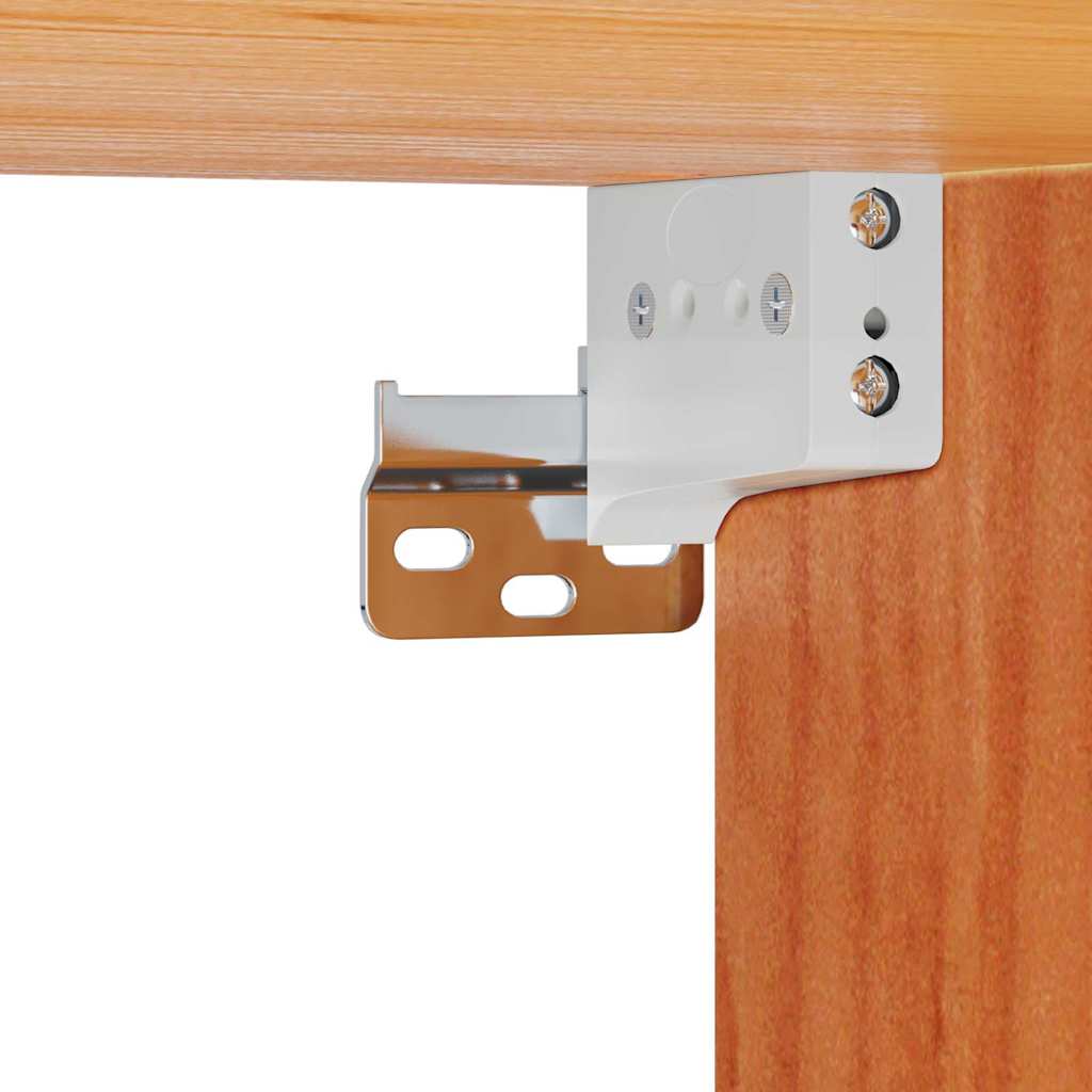 Sengebord Voks brun 50 x 32,5 x 24 cm Massivt fyrretræ