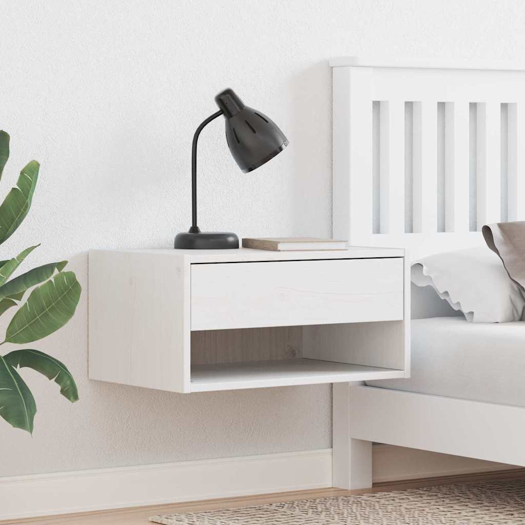 Sengebord Voks brun 50 x 32,5 x 24 cm Massivt fyrretræ