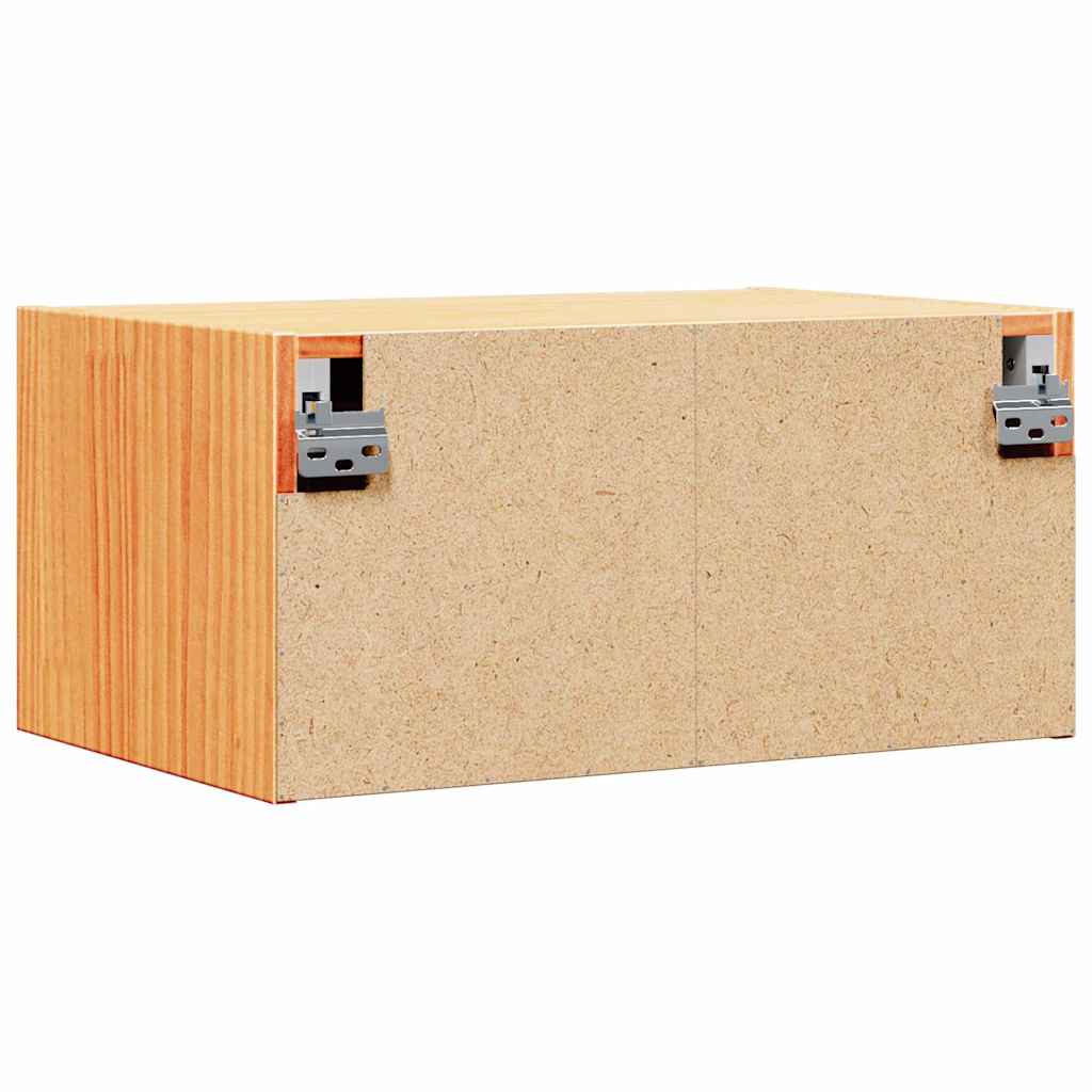 Sengebord Voks brun 50 x 32,5 x 24 cm Massivt fyrretræ