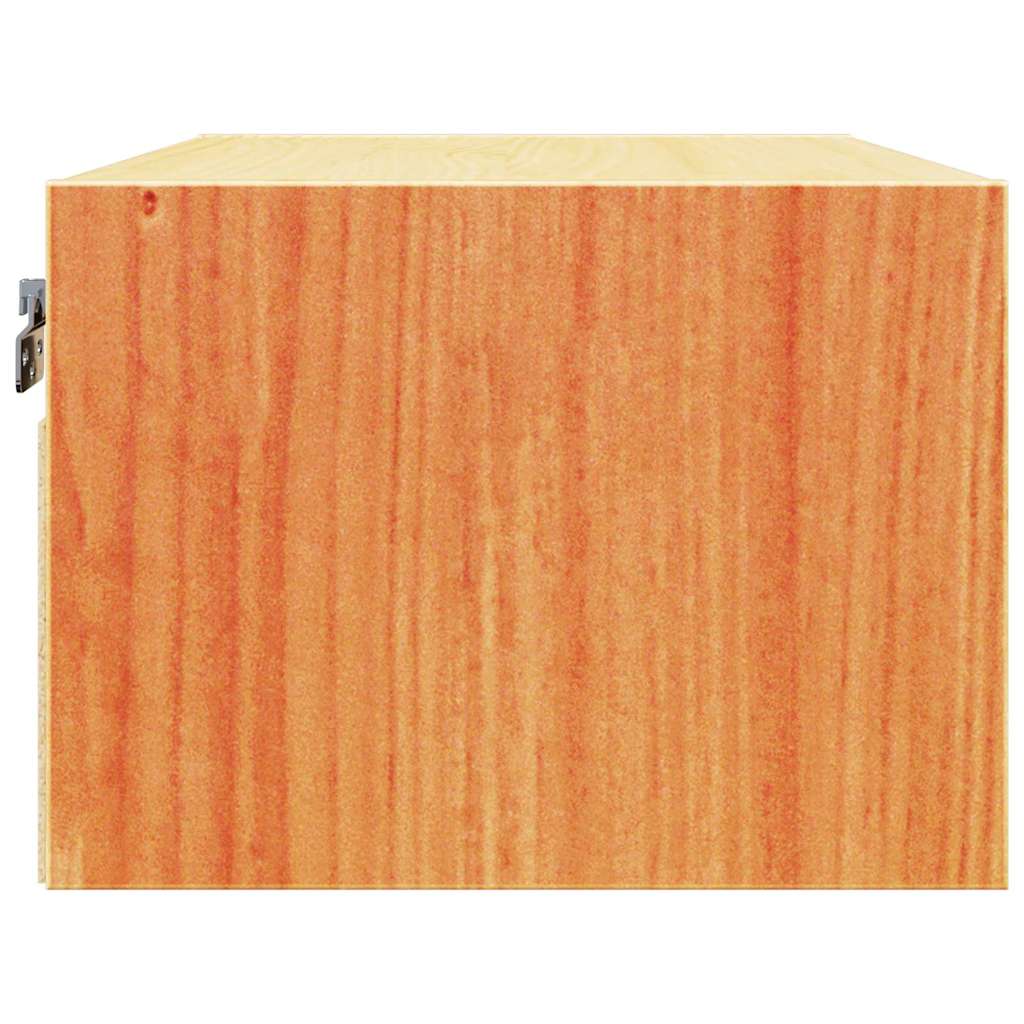 Sengebord Voks brun 50 x 32,5 x 24 cm Massivt fyrretræ