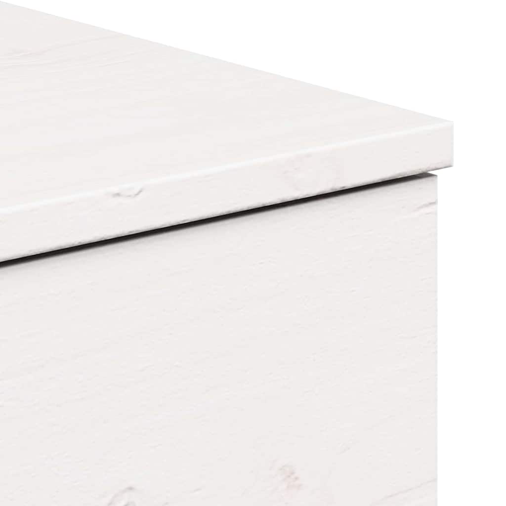 Sengebord 2 stk. Hvid 37 x 35 x 18,5 cm Massivt fyrretræ